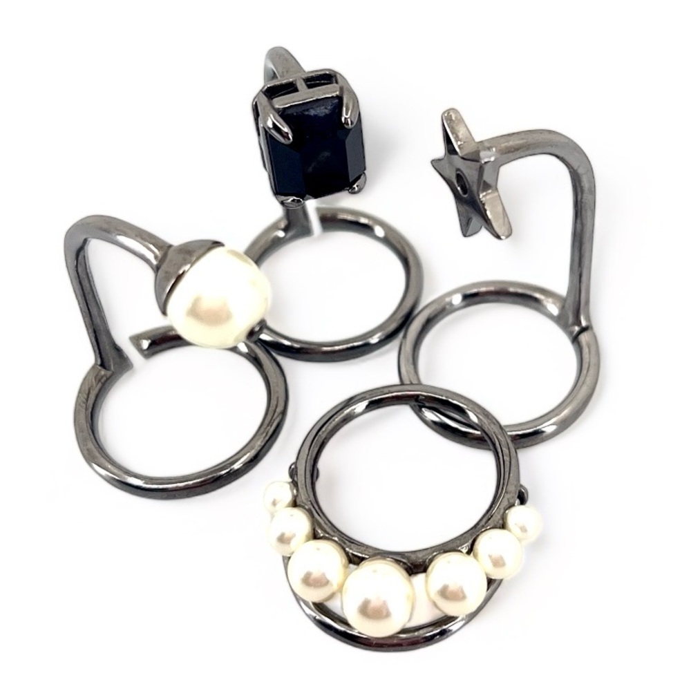 Dior Legacy Knuckle Ring Set - Gunmetal - Like New - Picture 5 of 8
